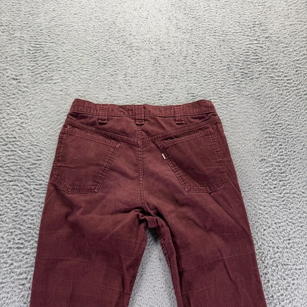 Vintage Levi's Pants Mens 32x34 Red Corduroy Chino Bootcut Leg Preppy Career USA